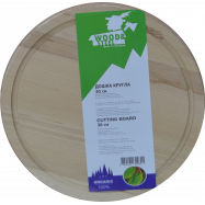 Доска разделочная Wood&Steel круглая 30см 1шт - Фото