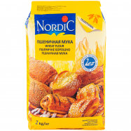 Мука Nordic пшеничная высшего качества 2кг - Фото