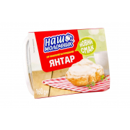 Сыр Наш Молочник Янтарь плавленый пастообразный 50% 160г - Фото