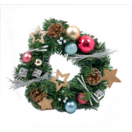 TAR.HOUSE ВІНОК РІЗДВ З ДЕКОР 30 СМ - Фото