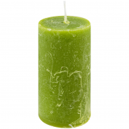 PRAGNIS СВІЧКА РУСТІК ЦИЛ. (55 Х 10, 20 ГОД) : ТЕМНО-ЗЕЛЕНИЙ - Фото