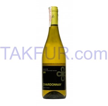 Вино Jean Dellac Chardonnay сухое белое 12,5% 750мл - Фото