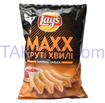Чипсы Lay`s Maxx картофельные со вкусом сальсы 120г - Фото