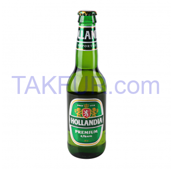 Пиво Hollandia Рremium светлое 4.7% 0.33л - Фото