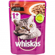 Корм д/взрослых котов Whiskas с индюком в соусе 100г - Фото