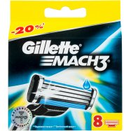 Кассеты для бритья Gillette Mach3 сменные 8шт - Фото