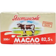 Масло Яготинське сладкосливочное экстра 82,5% 200г