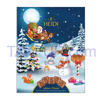 Календар Адвент Heidi з молочного шоколаду 110г - Фото