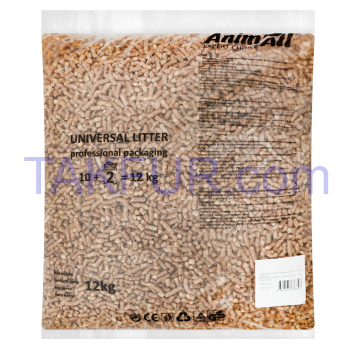 Подстилка для лотка AnimAll универсальная древесная 12кг - Фото