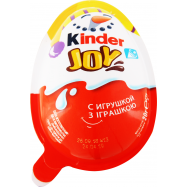 Шарики вафельные Kinder Joy с молочным кремом и игрушкой 20г - Фото