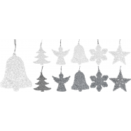 НАБІР ПРИКРАС 2 ШТ 10 СМ - Фото