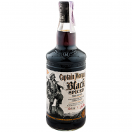 Ромовый напиток Captain Morgan Black Spiced 40% 1л - Фото