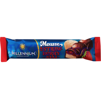 Шоколад Millennium Mousse молочный с начинкой 33г - Фото