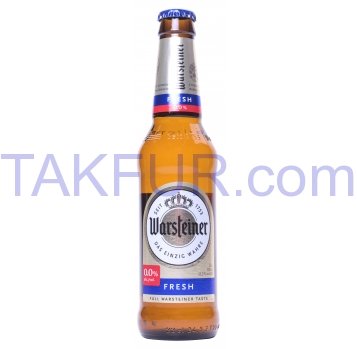 Пиво Warsteiner Fresh безалкогольное светлое 0.05% 0.33л - Фото