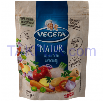 Приправа Vegeta Natur с овощами универсальная 150г - Фото