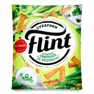 Сухарики Flint Пшенично-ржаные вкус сметаны с зеленью 70г