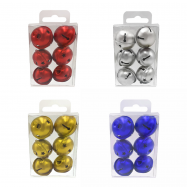 Набор колокольчиков металлических 4см, 6шт - Фото