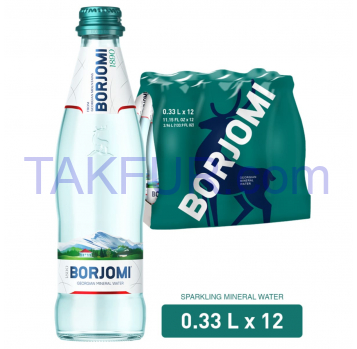 Вода минеральная Borjomi сильногазиров лечебн-столовая 0,33л - Фото