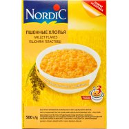 Пшенные хлопья Nordic 500г - Фото