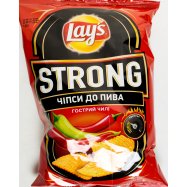 Чипсы Lay`s Strong картофельные к пиву вкус чили и лайм 120г - Фото