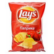 Чипсы Lay`s картофельные со вкусом паприки 133г - Фото