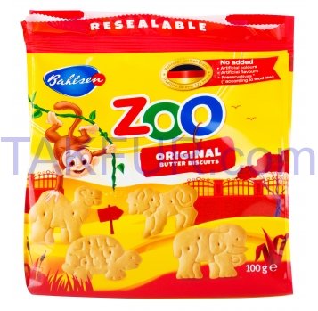 Печенье Bahlsen Zoo масляное 100г - Фото