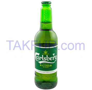 Пиво Carlsberg Pilsner светлое пастеризованное 5% 0,45л - Фото