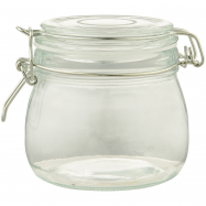 БАНКА СКЛЯНА  З КРИШКОЮ 0.5Л - Фото