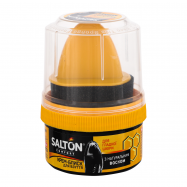 Крем-блеск Salton для обуви из гладкой кожи черный 50мл - Фото