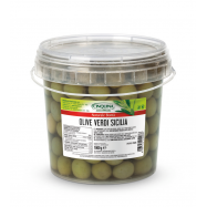 CINQUINA ЗЕЛЕНІ ОЛИВКИ/РОЗСОЛ 1КГ - Фото