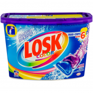 Средство для стирки Losk Color дуо-капсулы 22г*18шт 396г - Фото