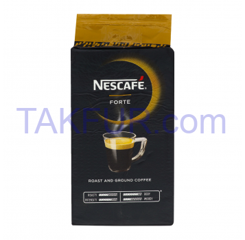 Кофе Nescafe Forte натуральный жареный молотый 500г - Фото