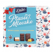 Конфеты E.Wedel Птичье молоко с начинкой ваниль-шоколад 360г - Фото