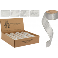 NY ДЕКОР.СТРІЧКА СРІБ.3.8X270СM - Фото