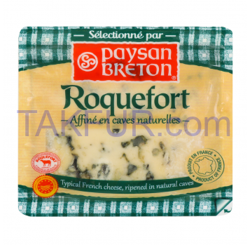 Сыр Paysan Breton Roquefort 52% 100г - Фото