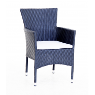 TH СТІЛЕЦЬ NOELANI РОТАНГ : ЧОРНИЙ - Фото