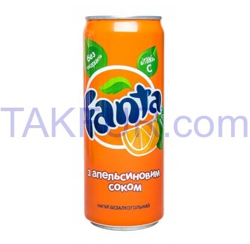 Напій Fanta безалкогольний сильногазований 330мл - Фото