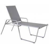Лежак Metro Professional текстильный серый - Фото