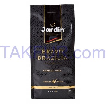 Кофе Jardin Bravo Brazilia натуральный жареный молотый 250г - Фото