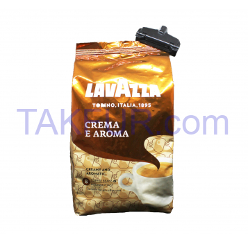 Кофе Lavazza Crema e Aroma натуральный жареный в зерн 1000г - Фото
