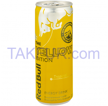 Напиток Red Bull The Yellow Edition Тропические фрукты 250мл - Фото