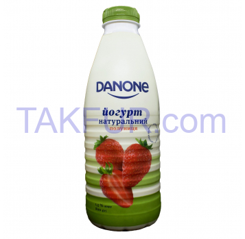 Йогурт Danone Клубника питьевой 1.5% 800г - Фото