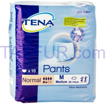 Подгузники-трусы Tena Pants одноразовые Normal Medium 10шт - Фото