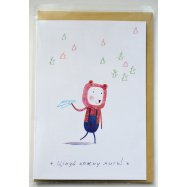 Открытка поздравительная КИНЗА J001 1шт - Фото