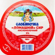 Творог Слов'яночка Домашн 9% 180г - Фото