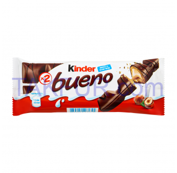Вафли Kinder Bueno с молочно-ореховой начинкой 43г - Фото