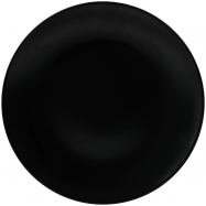 ТАРІЛКА ДЕСЕРТНА 20 СМ ЧОРНА КРУГ - Фото