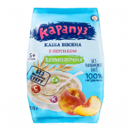 Каша безмолочная Карапуз овсяная с персиком для детей 200г - Фото