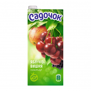 Нектар Садочок Яблоко-вишня освет пастериз 0.95л - Фото