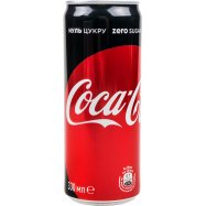 Напиток Coca-Cola Zero б/а с/газ 0.33л